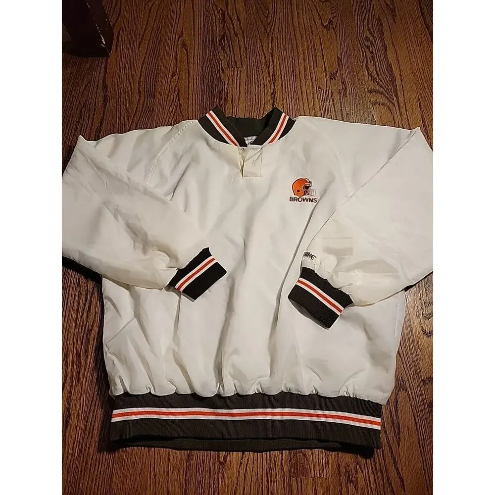 Cleveland Browns Pullover Jacket Size Youth Large NFL Football Boys Kids